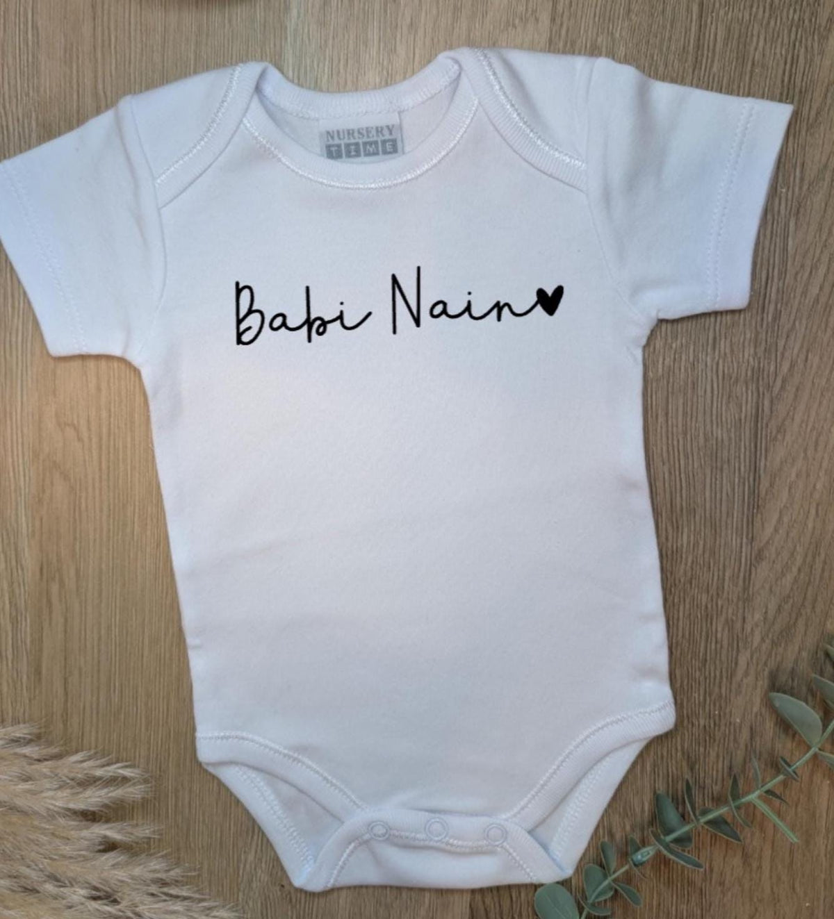 Personalized 'Babi Nain' Baby Vest | Welsh Newborn Gift