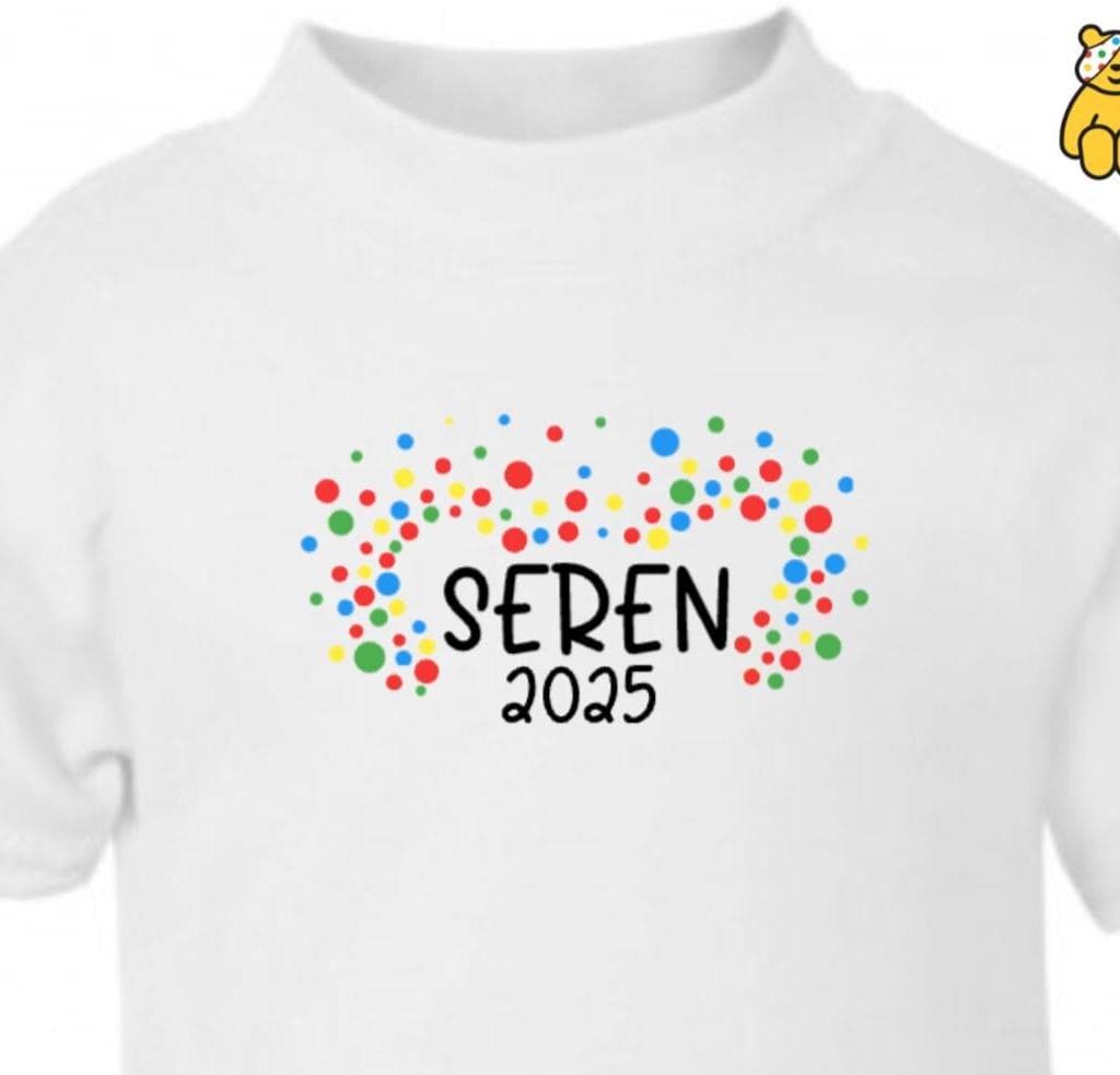 Personalised Children in Need T-Shirt 2025 | Kids Charity Tee