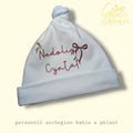 Personalized Baby First Christmas Hat – Welsh "Nadolig Cyntaf", Holiday Photo Prop