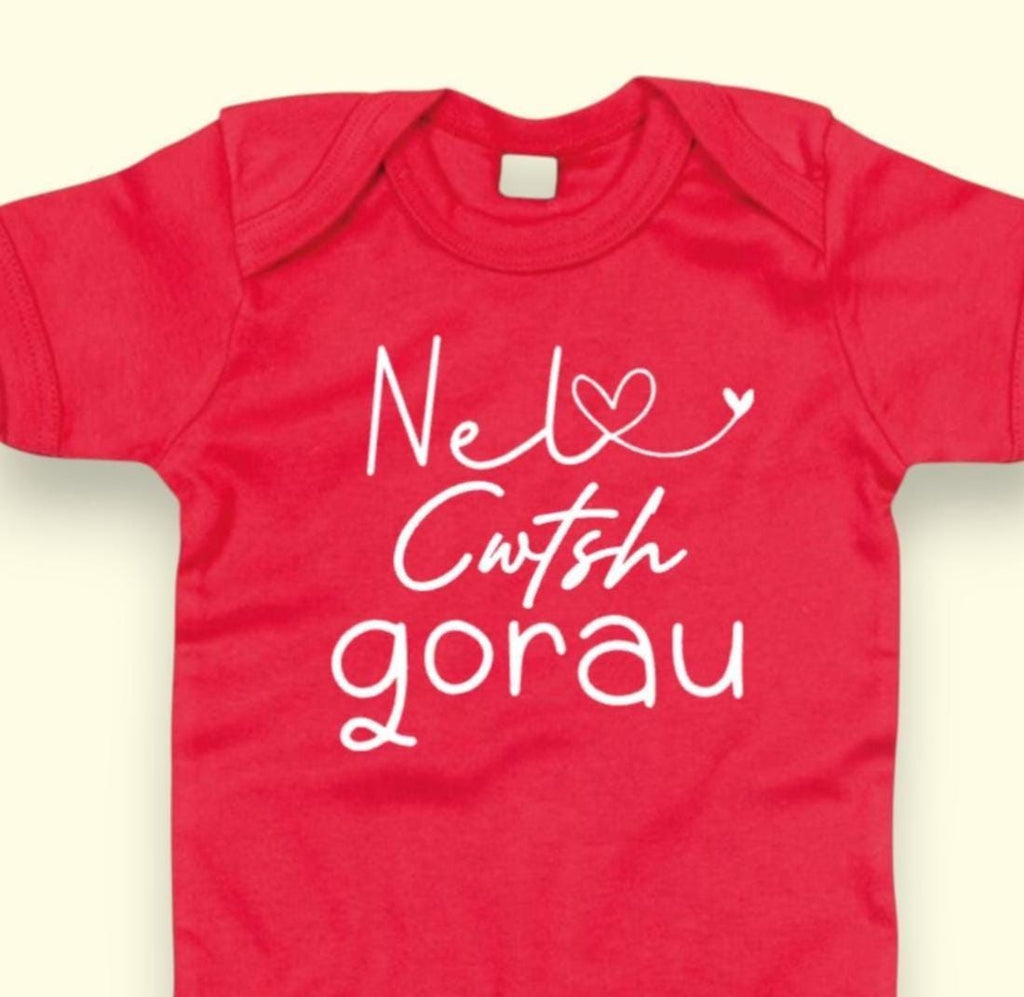 Personalised “Name + Best Cwtch” Baby Vest – Welsh Baby Bodysuit, Cute Newborn Gift