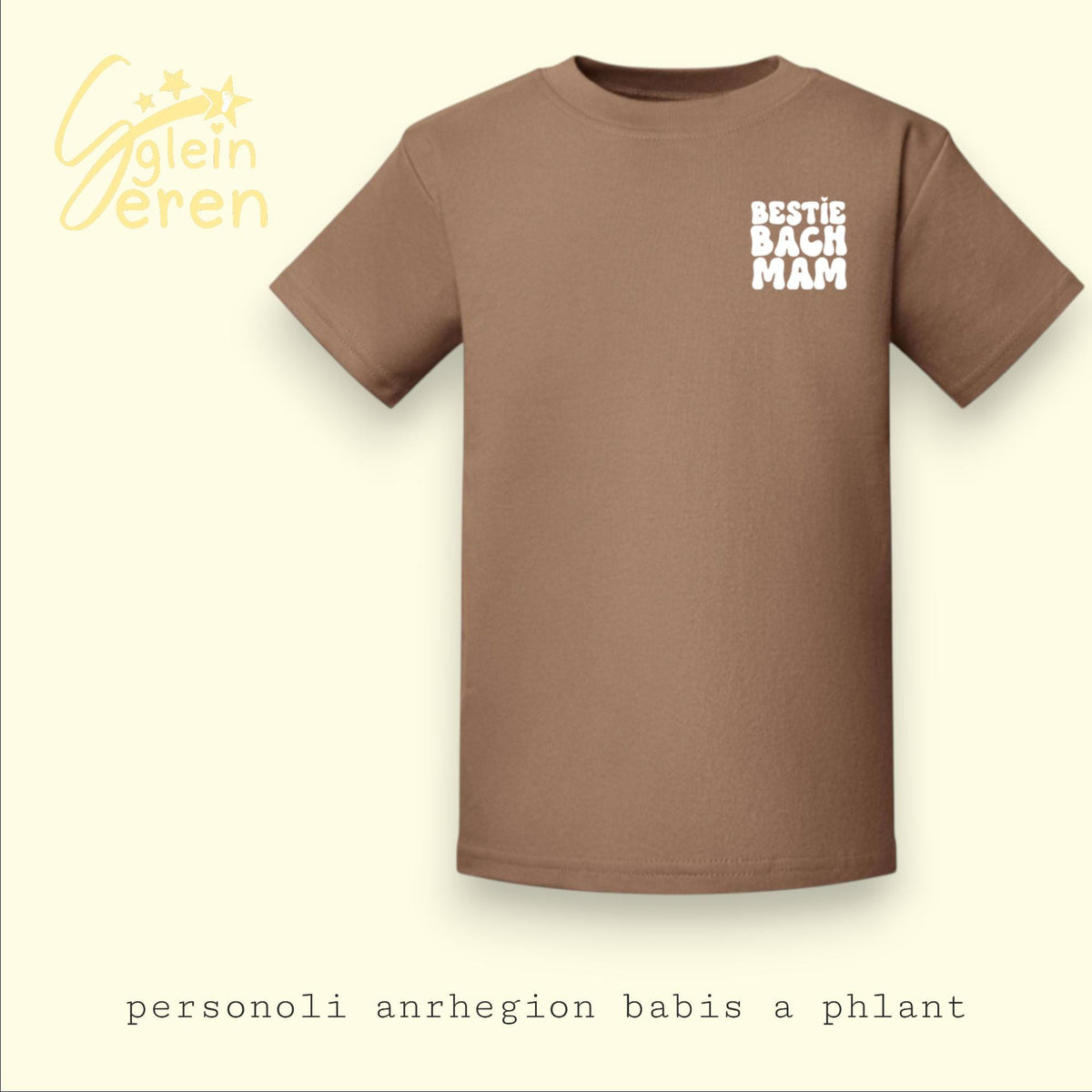 Bestie Bach Mam Kids T-Shirt - Welsh Gift, Santes Dwynwen Collection