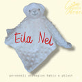 Personalized Teddy Bear Lovey – Dimple Dot Baby Comforter