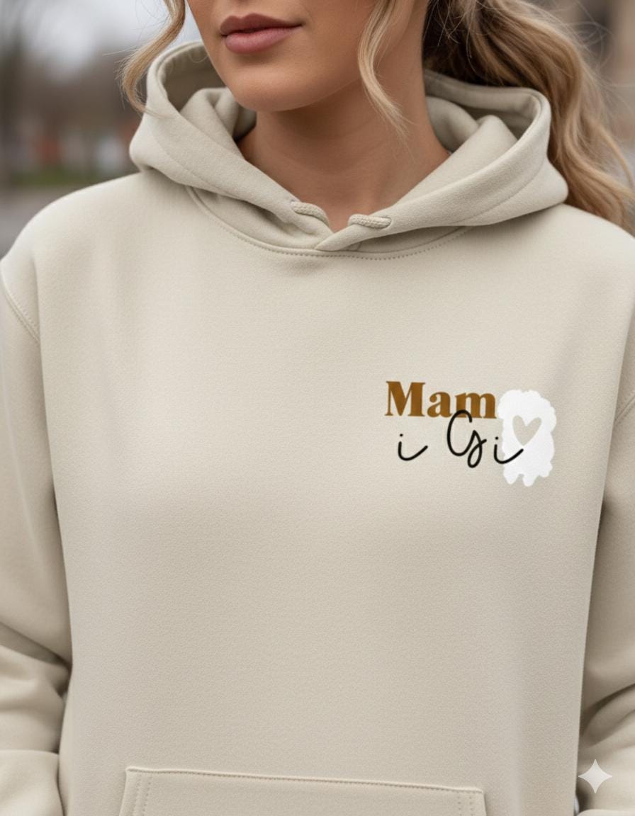 Adult Dog Mum/Mam i Gi- Personalised Hoodie