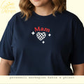 Adult Oversized Personalised 'Mam' Tee