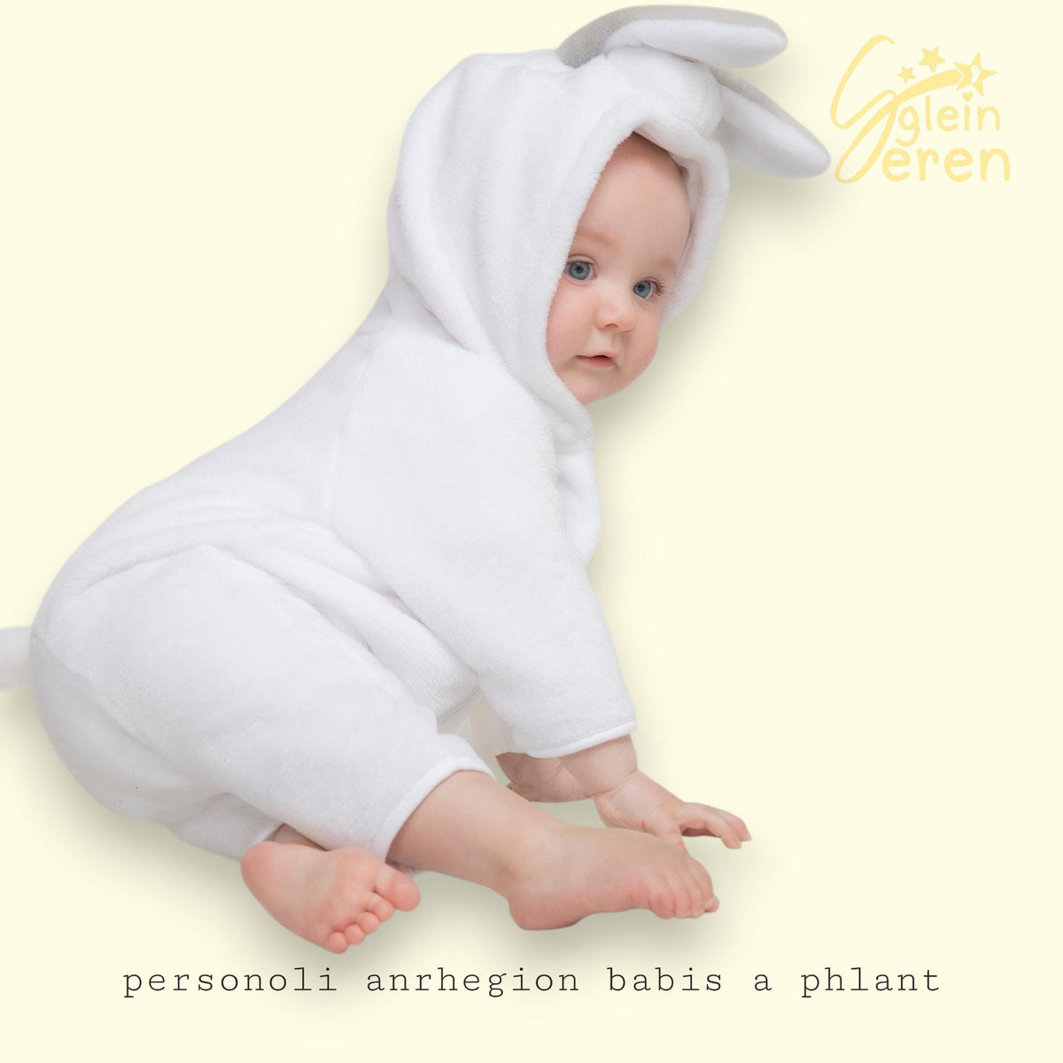 Personalised Bunny Sleepsuit