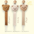 Personalised Dummy Clip with Name – Star, Bear or Moon Pacifier Clip, Baby Soother Holder, New Baby Gift