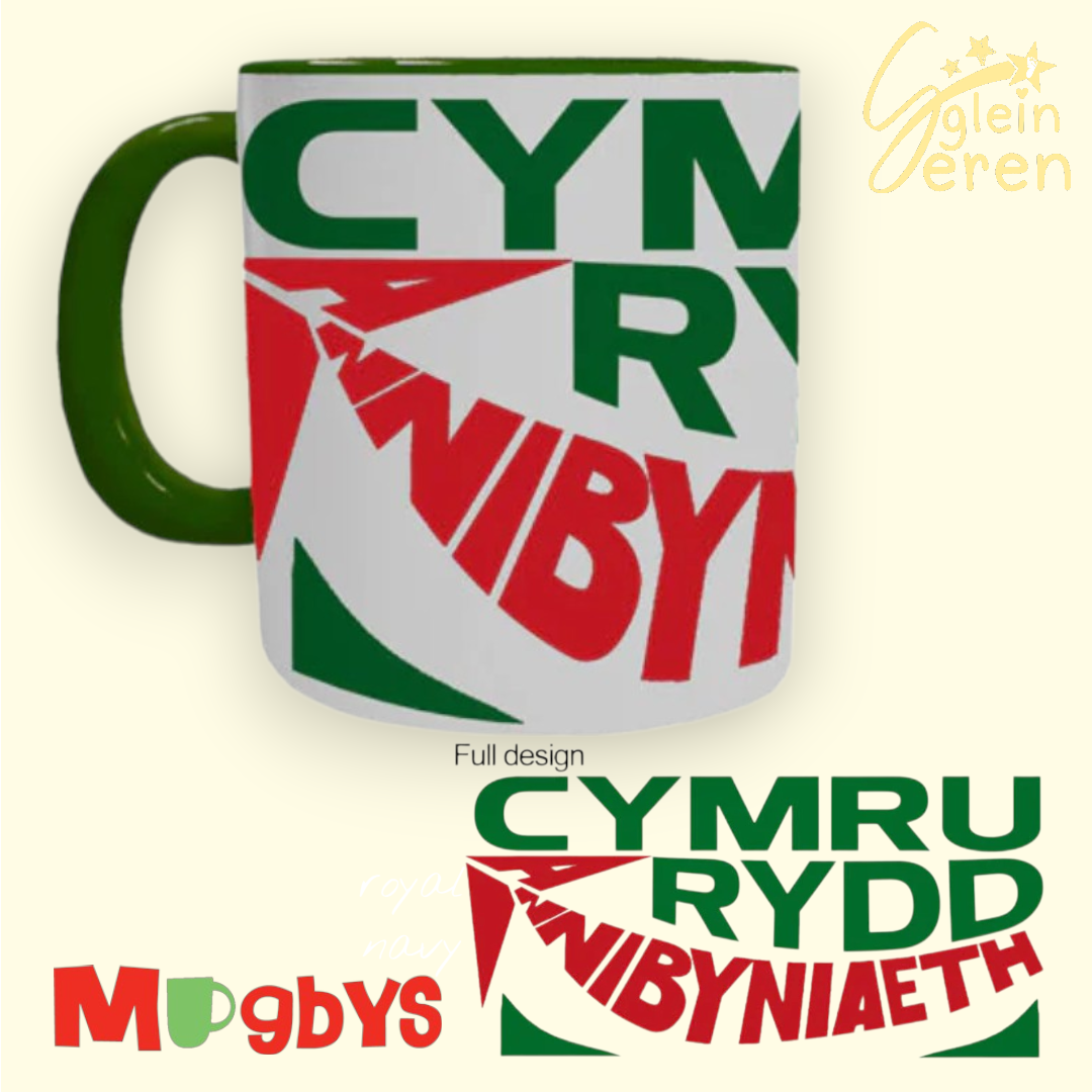 "Cymru Rydd Annibynniaeth" Welsh Independence Mug