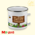 "Cwpan Garddio" Welsh Gardening Enamel Mug