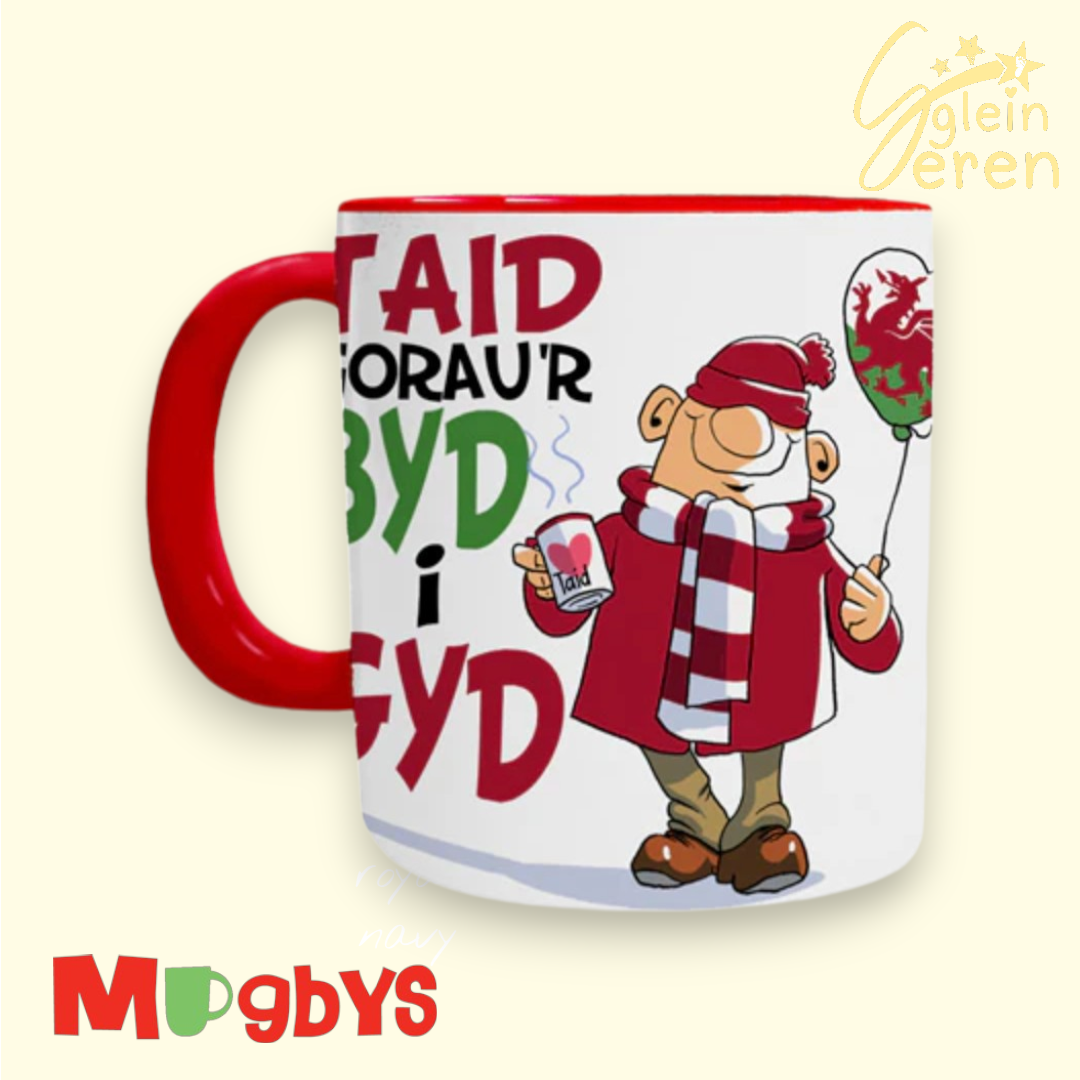 "Taid Gorau'r Byd i Gyd" Welsh Grandad Ceramic Mug