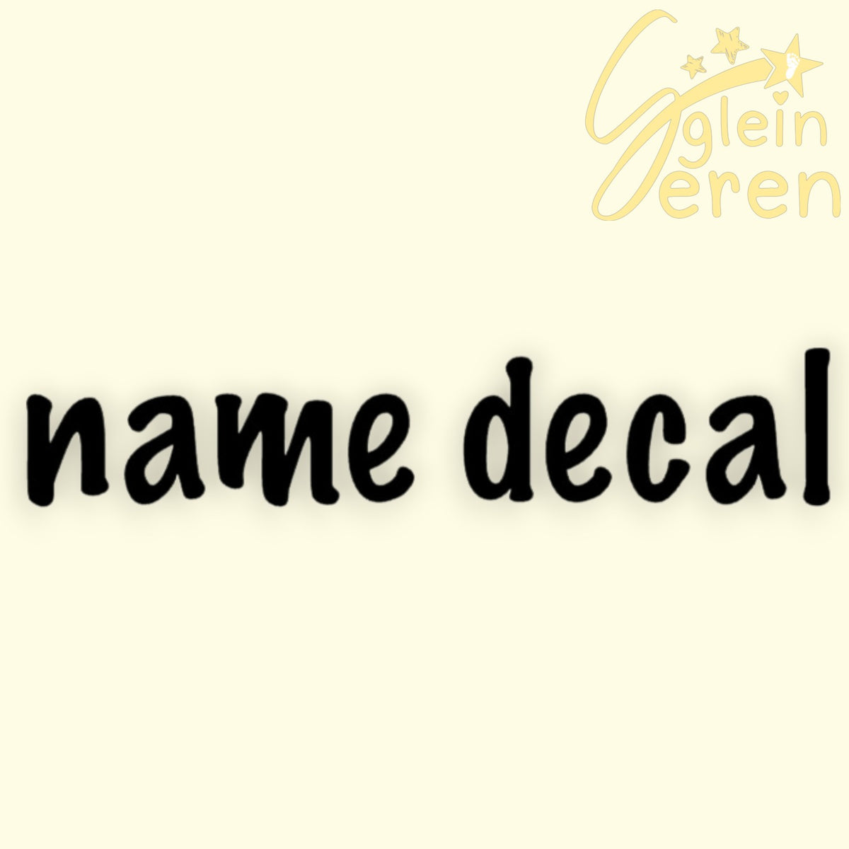 Backpack Name Decal