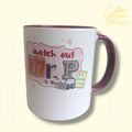 Sglein Seren "Watch Out Mr P" Teacher Mug – Funny Multimedia & Tech Inspired School Staff Thank You Gift