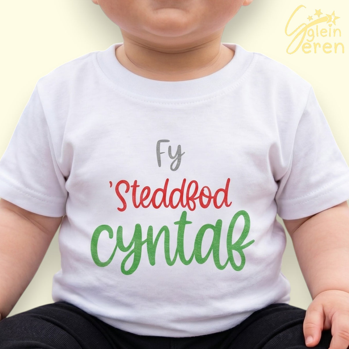 Steddfod Cyntaf T-shirt"Fy 'Steddfod Gyntaf" – Welsh Language Baby & Toddler T-Shirt