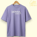 Crys-T "Sîriys Pîriys!" Lilac Oversized Tee – Casgliad Ibiza Ibiza (HTV)