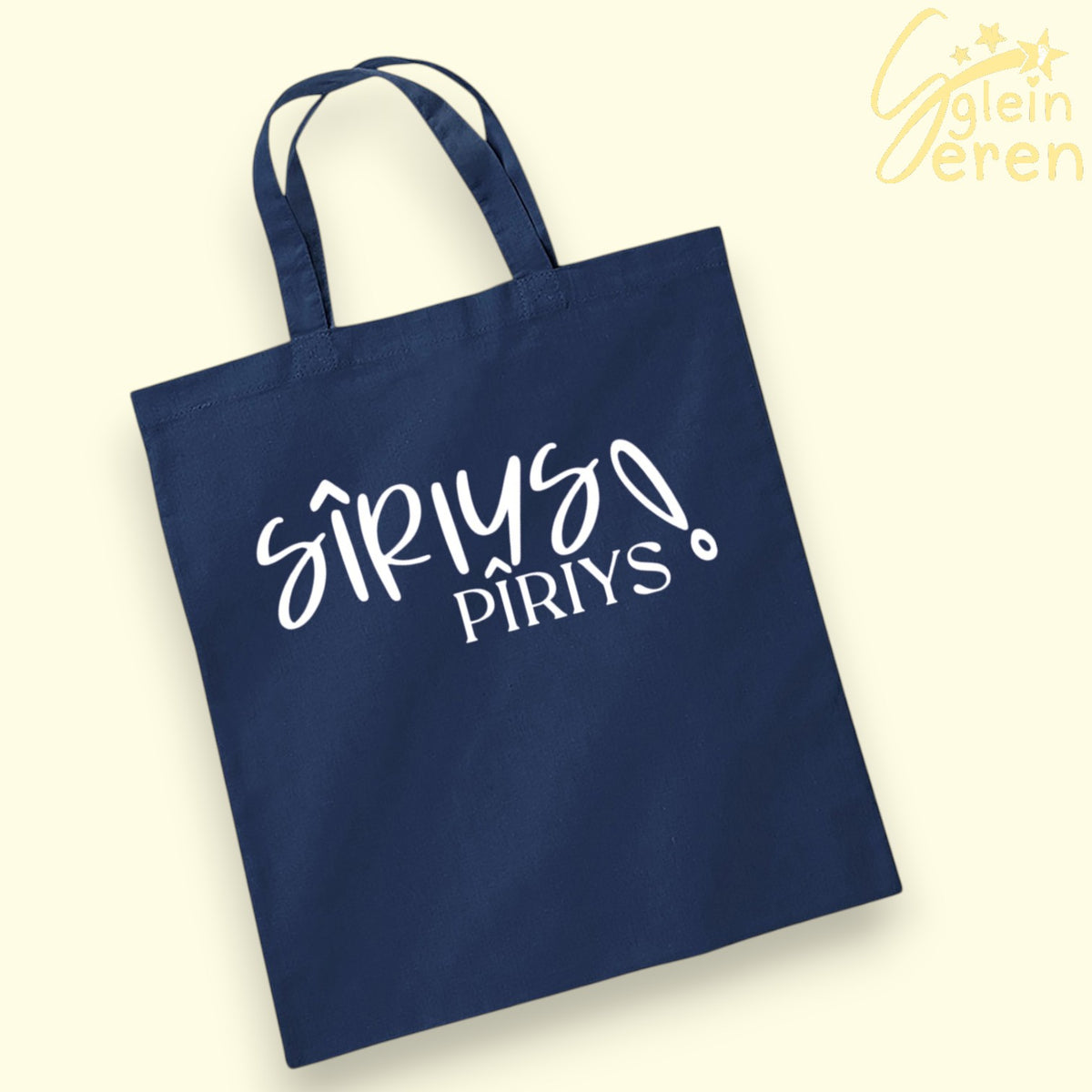 Bag Tote "Sîriys Pîriys!" Navy – Casgliad Ibiza Ibiza (HTV)